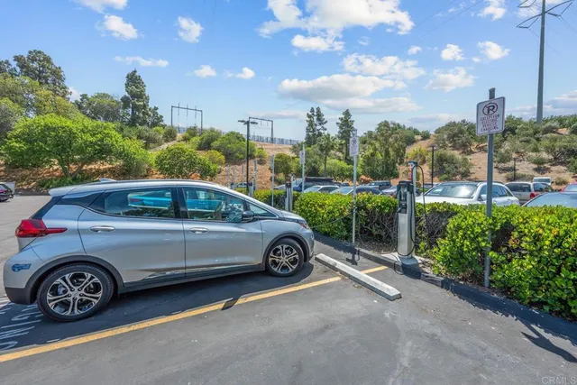 a car parked in front of a house