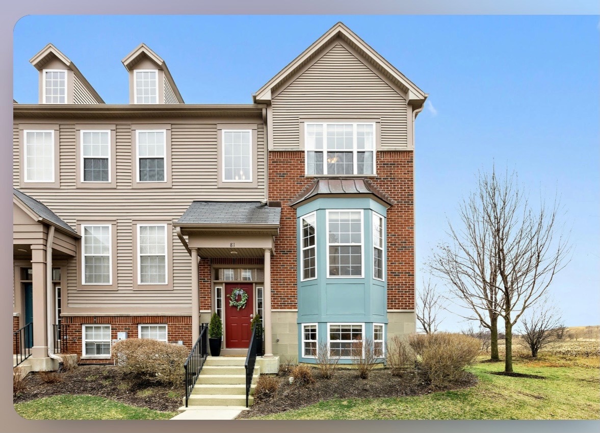 a front view of a house