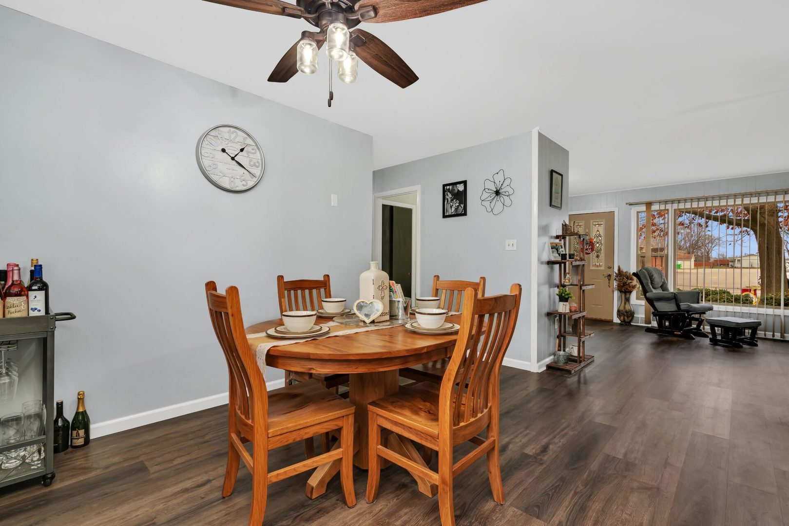 119 Davis Street Seneca, IL 61360 - Photo 20 of 21 a view of a dining room with furniture and a large window