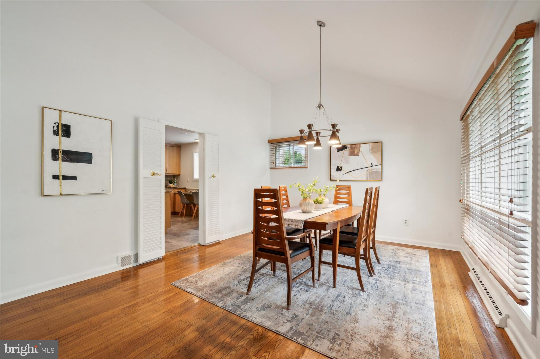 135 Cornell Road Bala Cynwyd, PA 19004 - Photo 12 of 37 a view of a dining room with furniture window and wooden floor