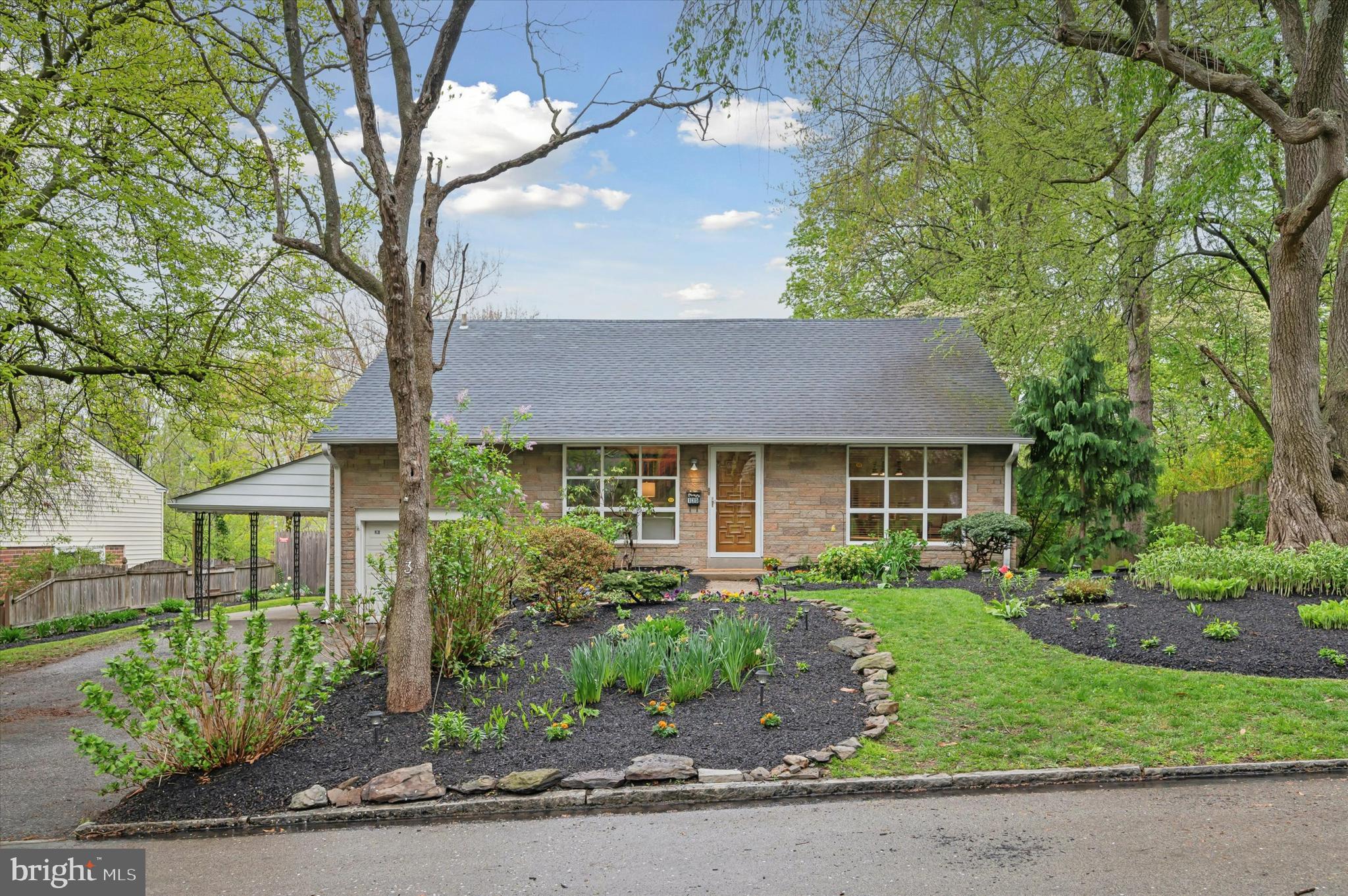 135 Cornell Road Bala Cynwyd, PA 19004 - Photo 3 of 37 front view of a house with a yard