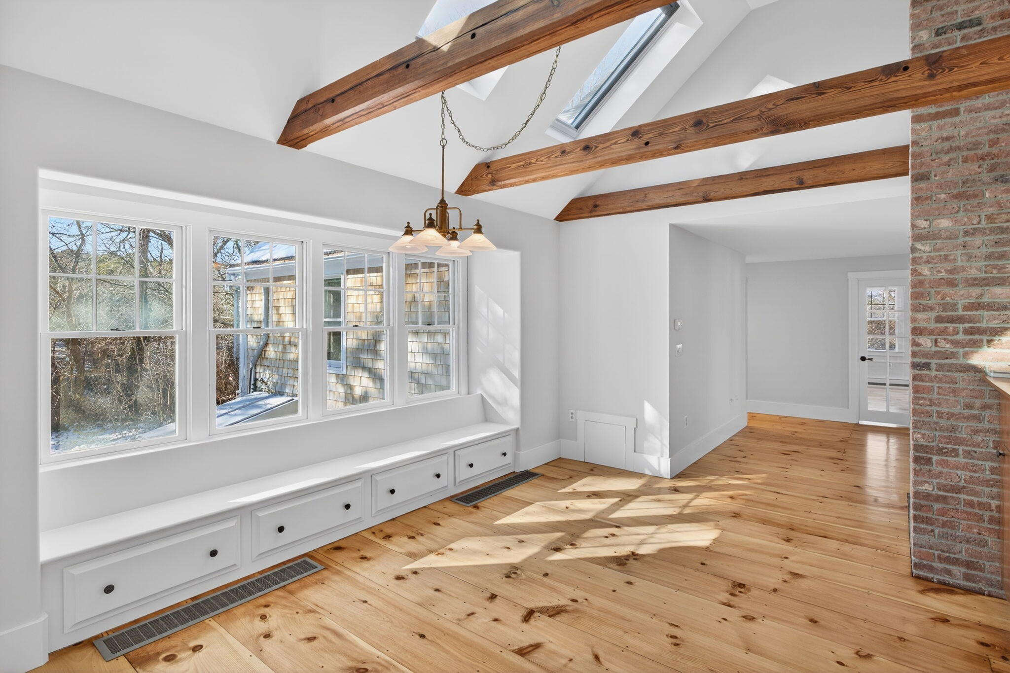 14 Bambi Way Orleans, MA 02653 - Photo 18 of 59 a view of empty room with wooden floor and fan