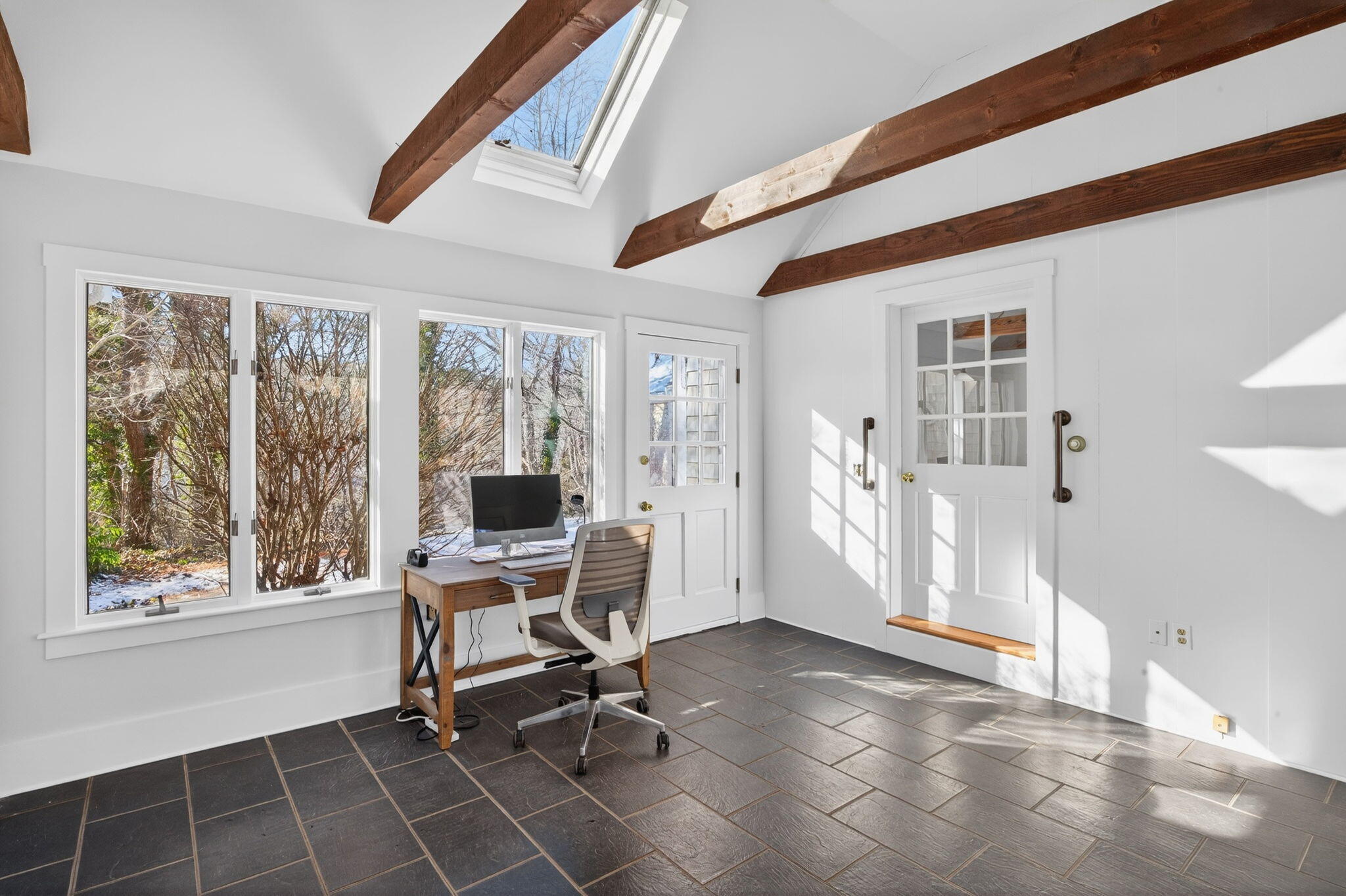 14 Bambi Way Orleans, MA 02653 - Photo 43 of 59 a view of a room with gym equipment and large window