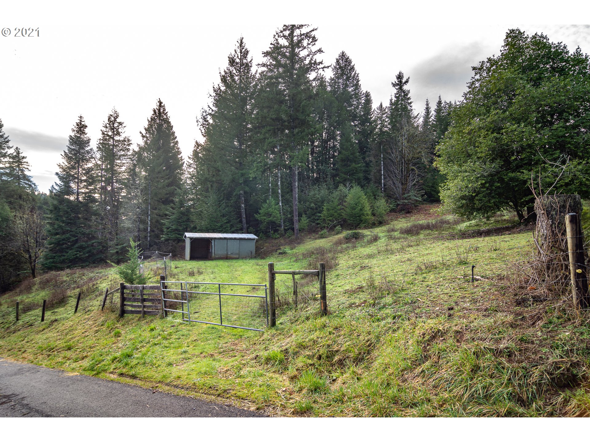 51998 Big Creek Road Myrtle Point, OR 97458 - Photo 31 of 32 a view of a house with a yard