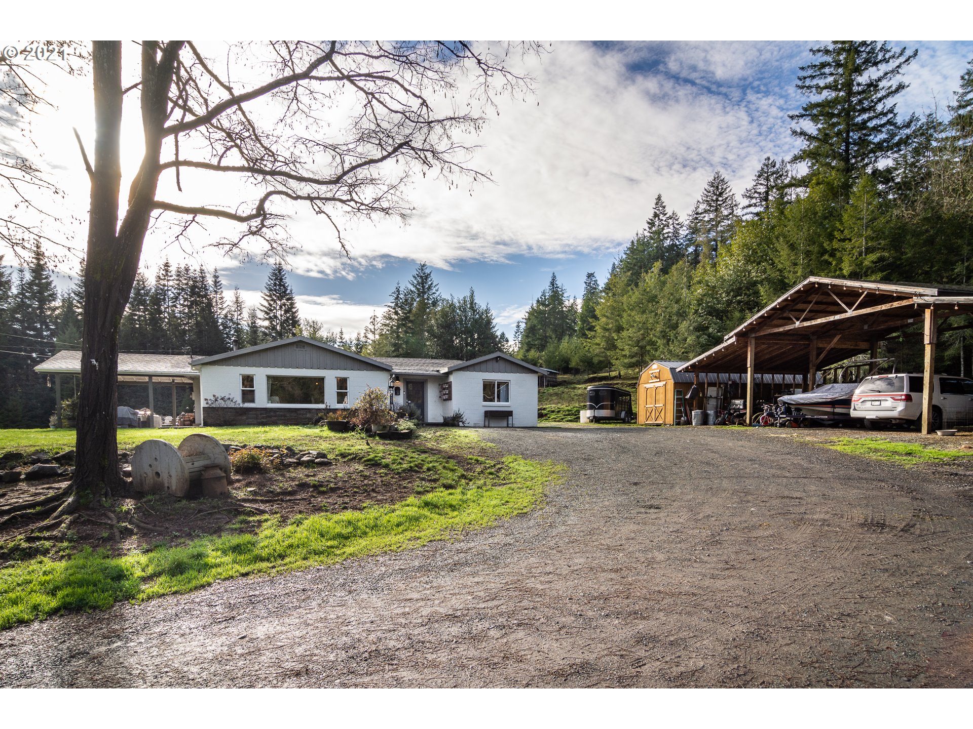51998 Big Creek Road Myrtle Point, OR 97458 - Photo 6 of 32 a view of house with outdoor space