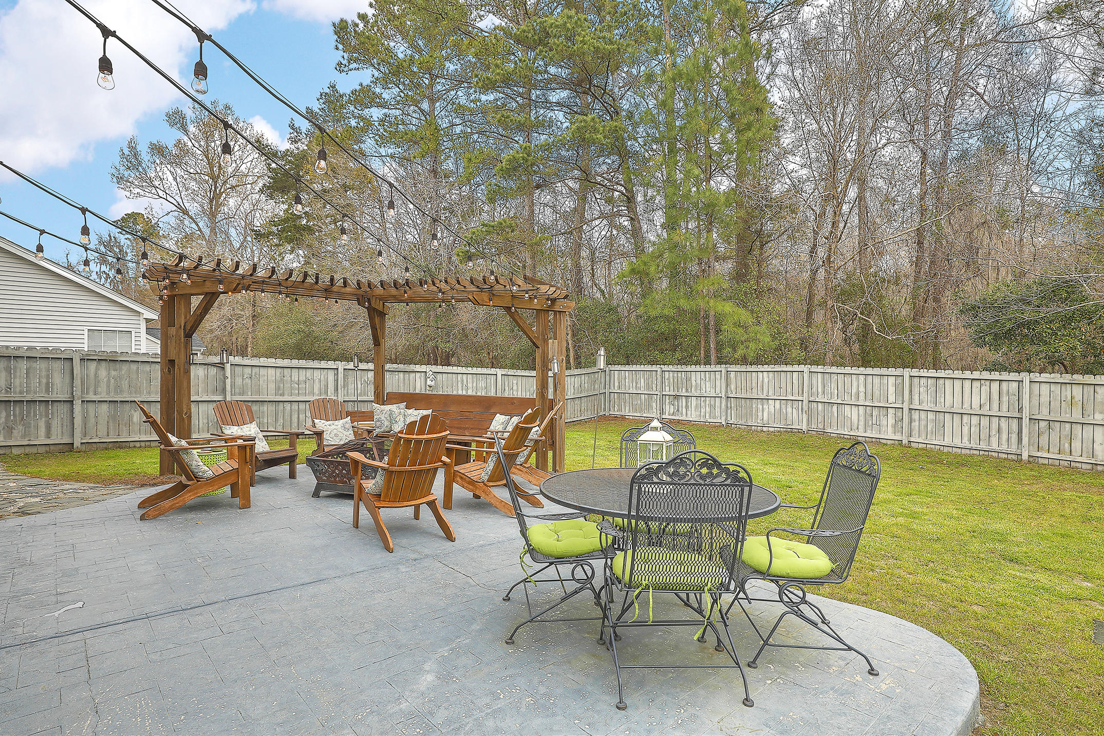556 Carters Grove Road Charleston, SC 29414 - Photo 7 of 34 Beautiful Back yard patio and pergola