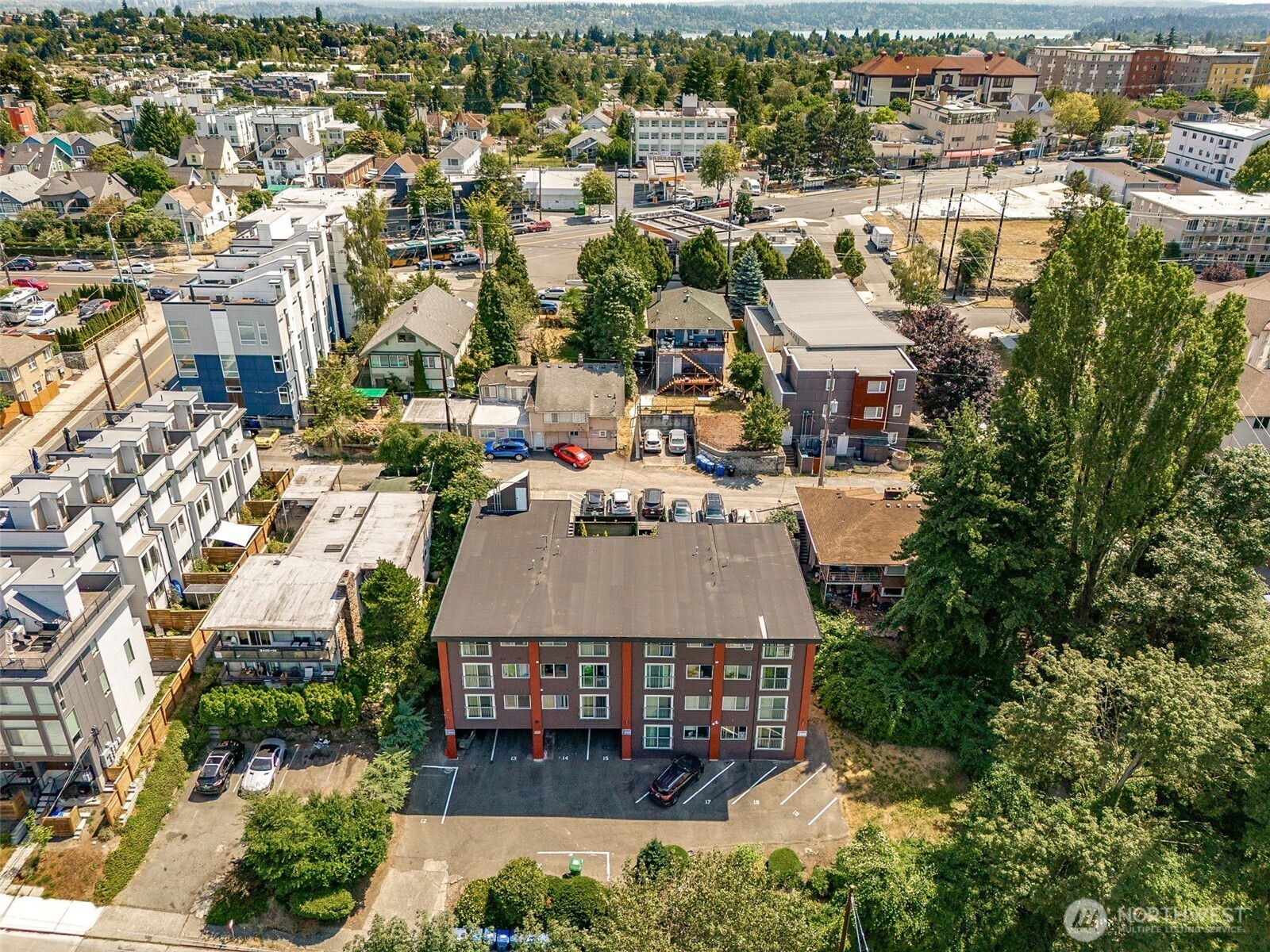 2414 13th Avenue South Seattle, WA 98144 - Photo 13 of 17 an aerial view of a house with a lake view