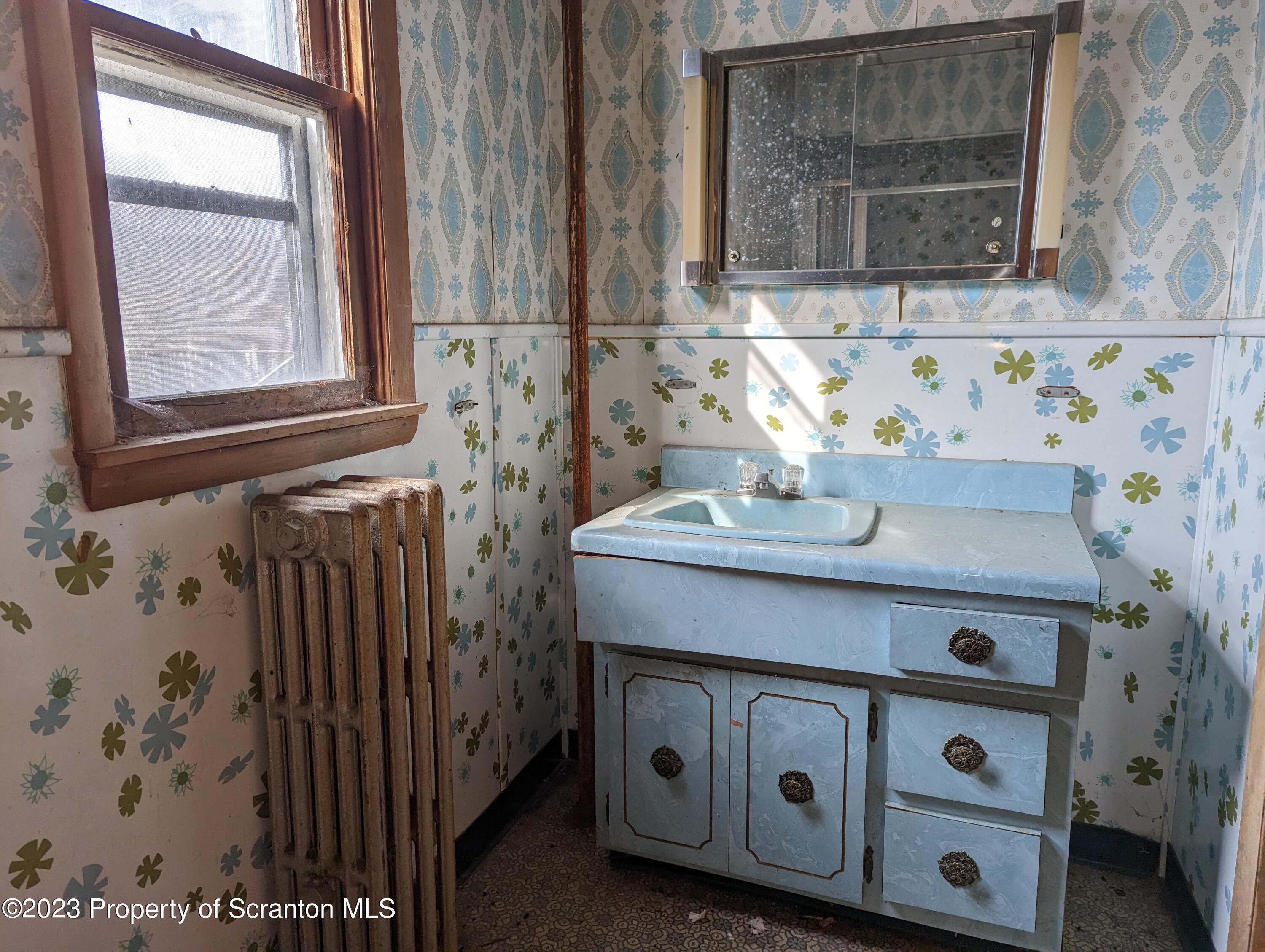 710 Edgebrook Drive Moosic, PA 18507 - Photo 7 of 19 a bathroom with a sink and a mirror