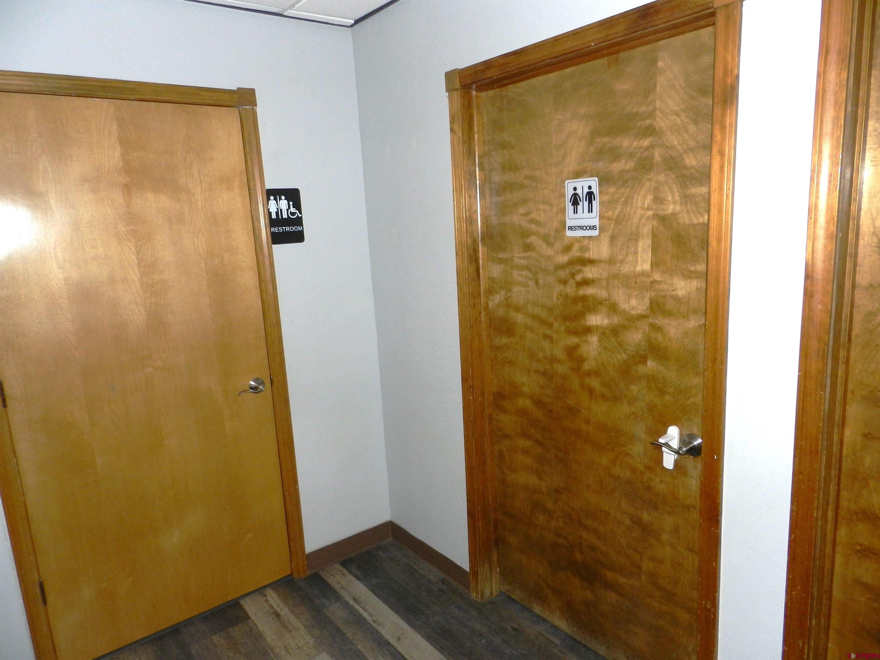 18 North Uncompahgre Avenue, Unit BACK SECTION OF 501 E MAIN BUILDING Montrose, CO 81401 - Photo 7 of 24 a bathroom with a wooden door