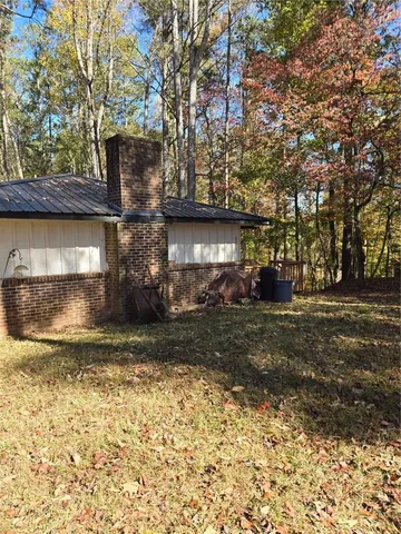 a backyard of a house