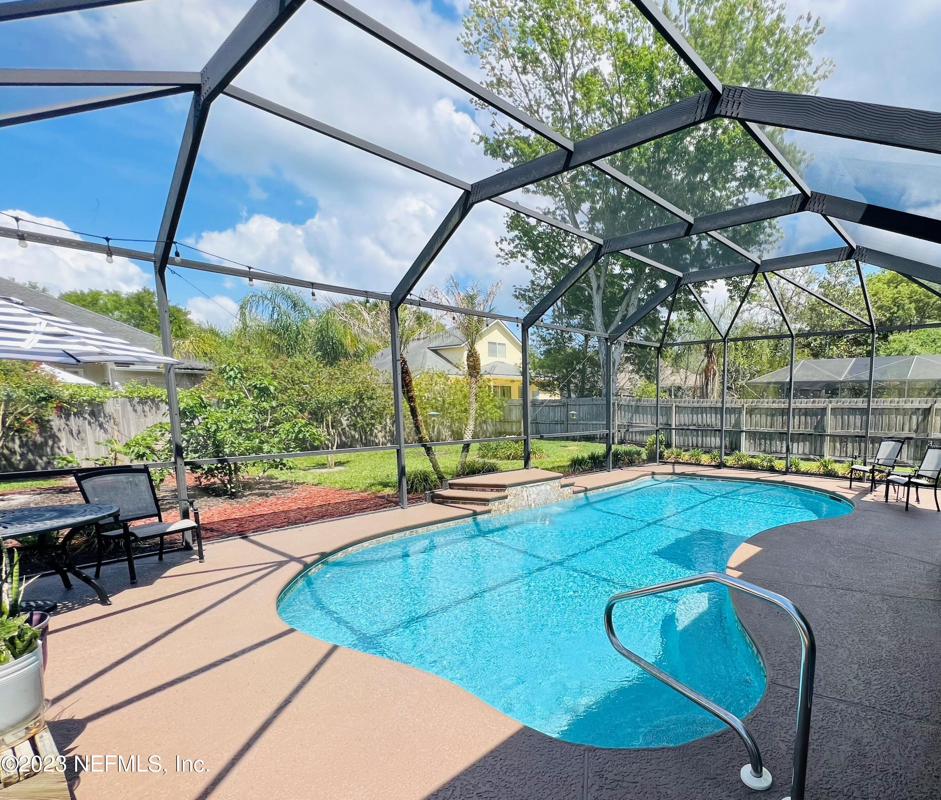 Screened pool