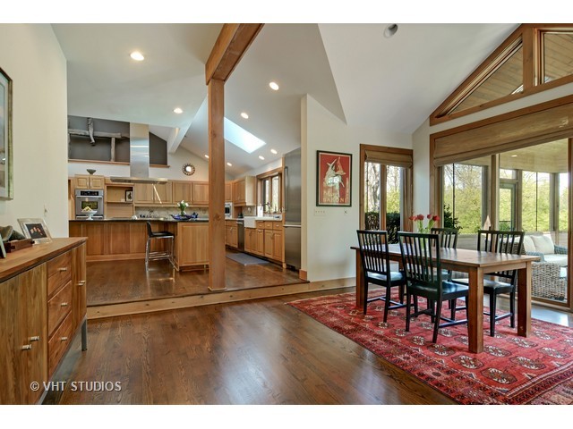 5727 Hampton Drive Long Grove, IL 60047 - Photo 8 of 25 a dining room with furniture and wooden floor