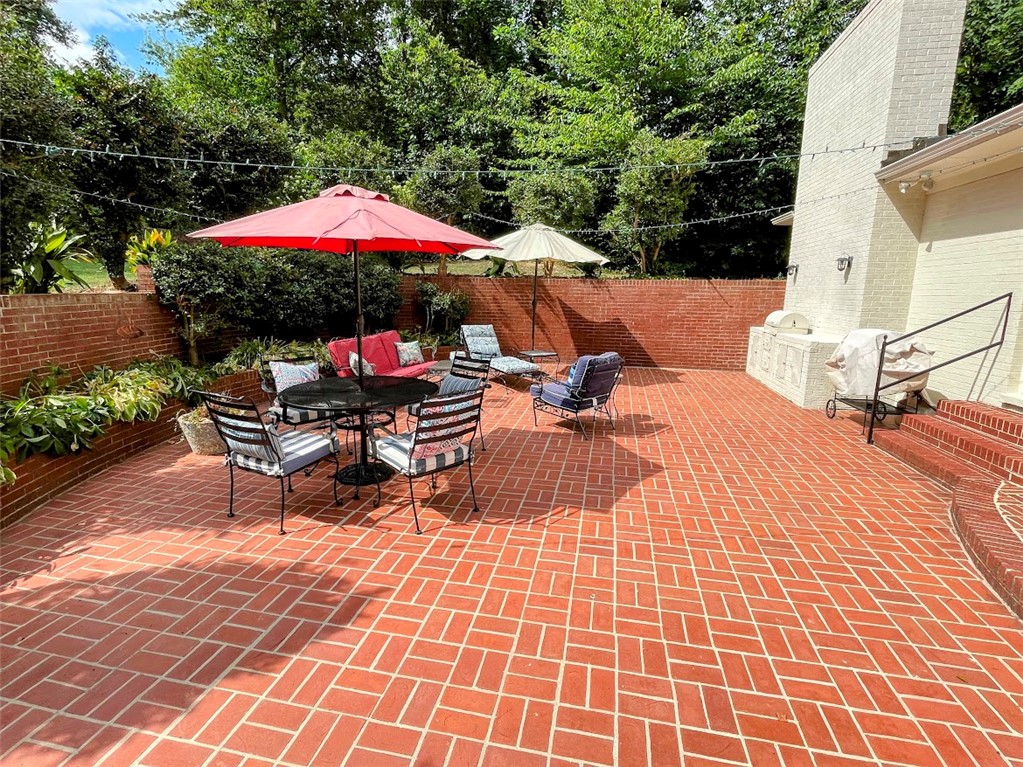 103 Poole Lane Clemson, SC 29631 - Photo 14 of 48 This spacious brick patio has recently been repointed with new concrete grout.