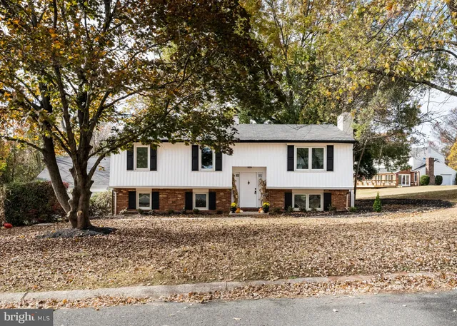 front view of a house with a patio