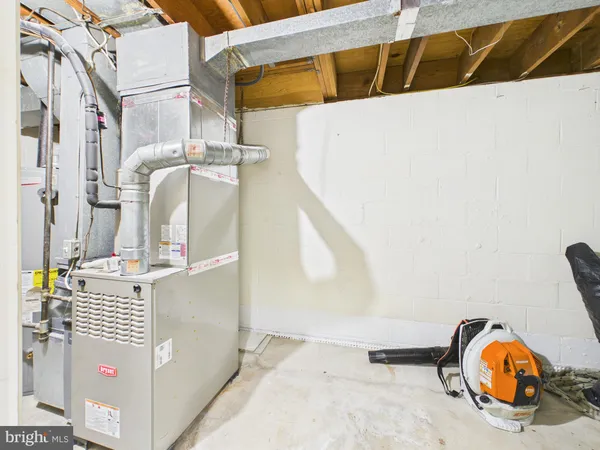 a view of lobby with mirror