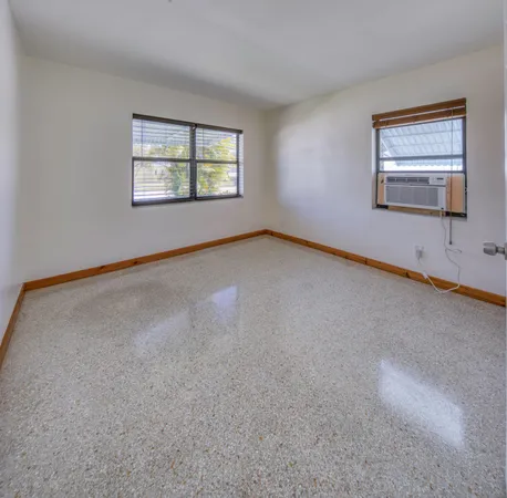 a view of a room that has a window