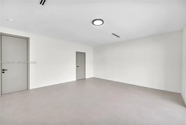 a view of an empty room