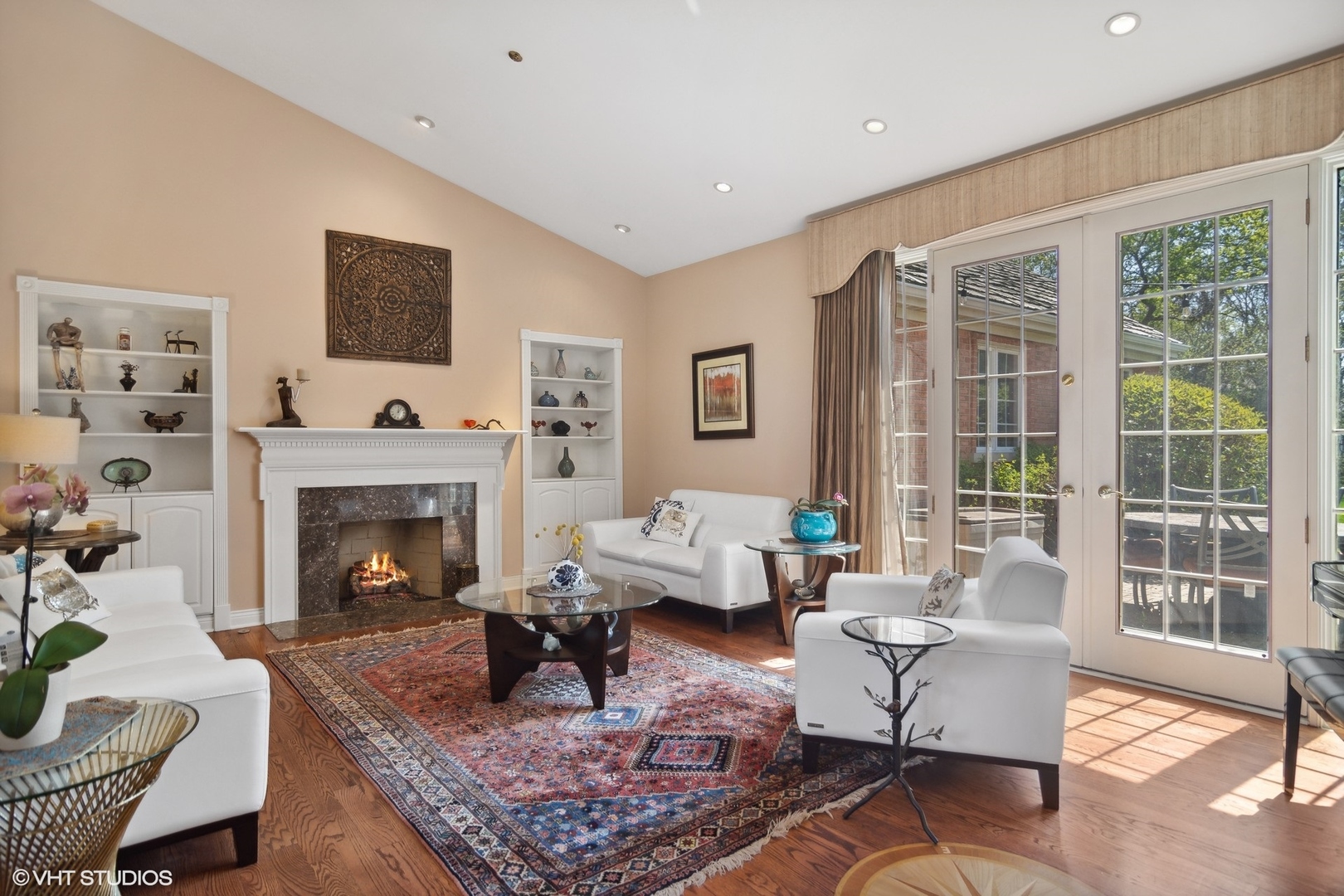 6207 Pine Tree Drive Long Grove, IL 60047 - Photo 10 of 49 a living room with furniture and a fireplace