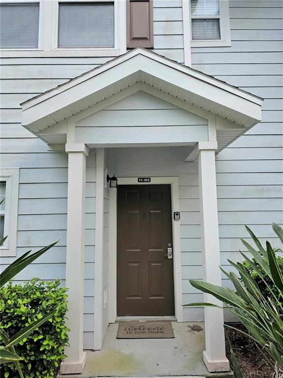 a front view of a house