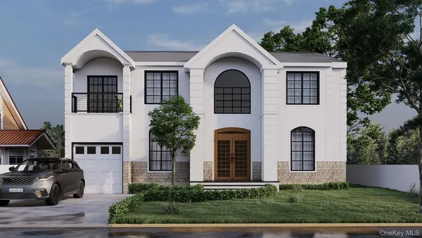 a view of outdoor space yard and front view of a house