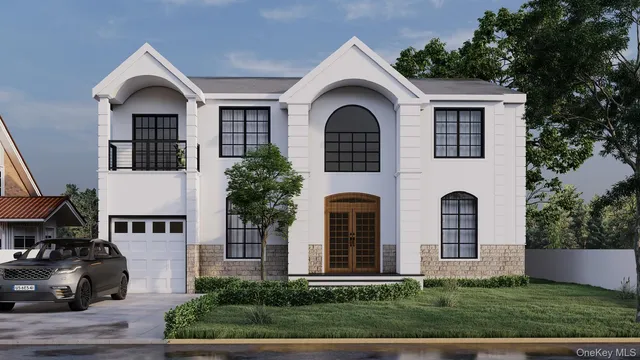 a view of outdoor space yard and front view of a house