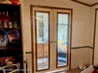 a view of front door