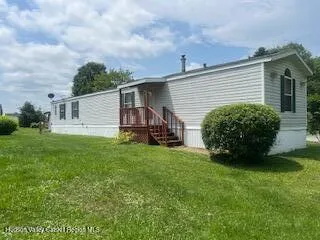 a view of backyard with barbeque grill and potted plants