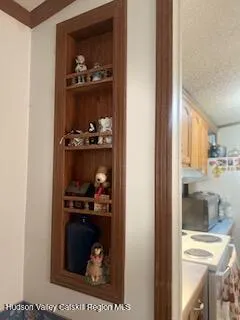 a room with a wooden floor and a cabinets