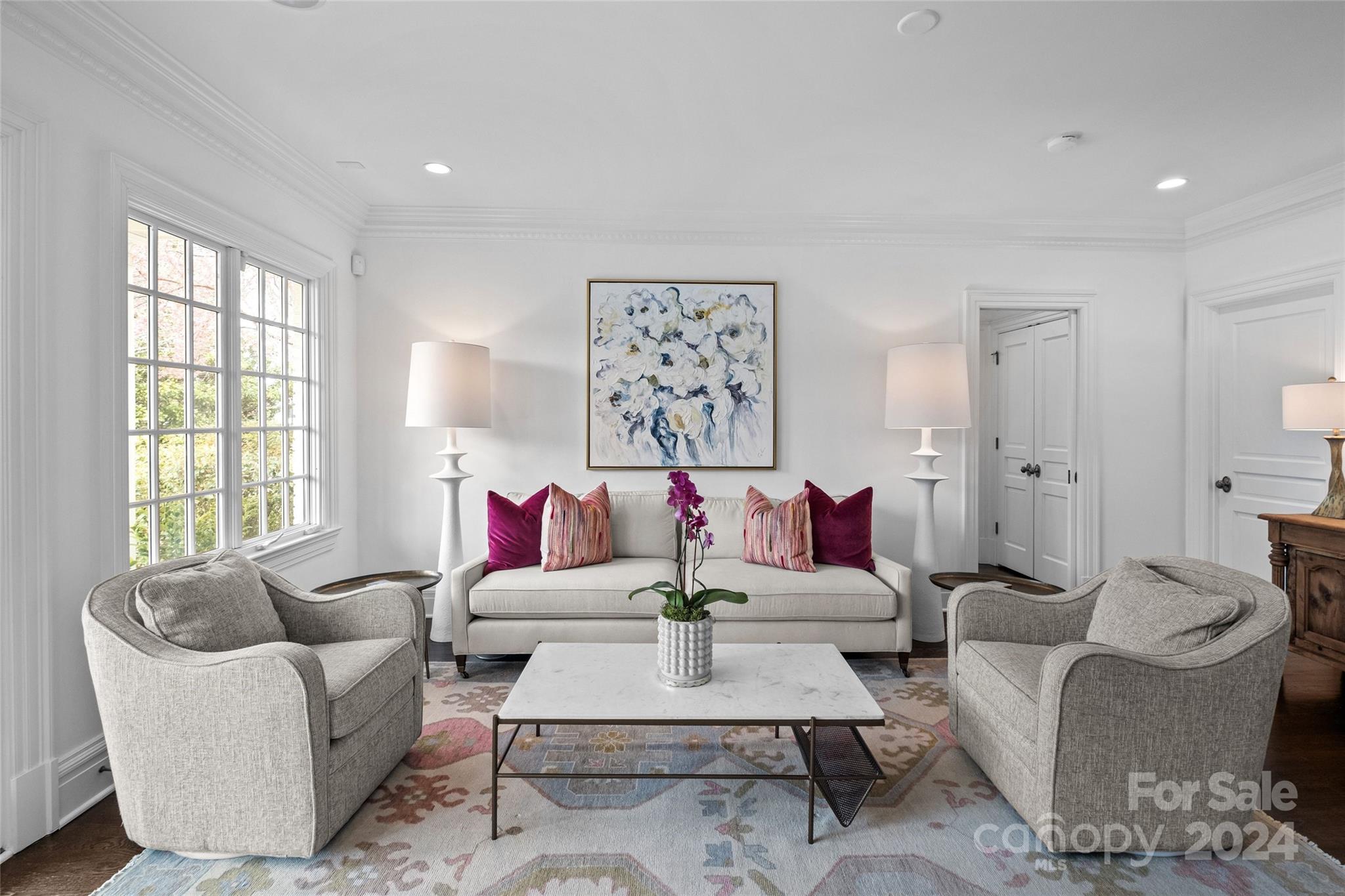 1930 Queens Road West Charlotte, NC 28209 - Photo 16 of 47 a living room with furniture and a large window