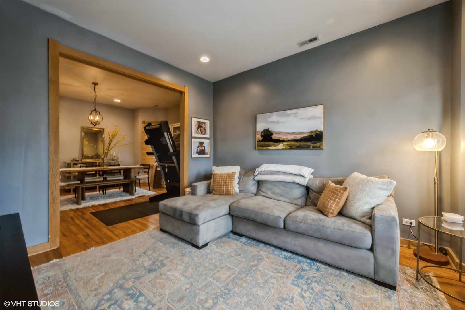 2710 West Fletcher Street Chicago, IL 60618 - Photo 2 of 24 a living room with furniture and a flat screen tv