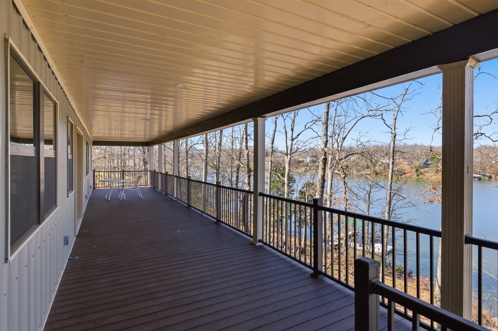 3675 Parrish Ridge Lane Goreville, IL 62939 - Photo 8 of 43 a view of balcony with wooden floor