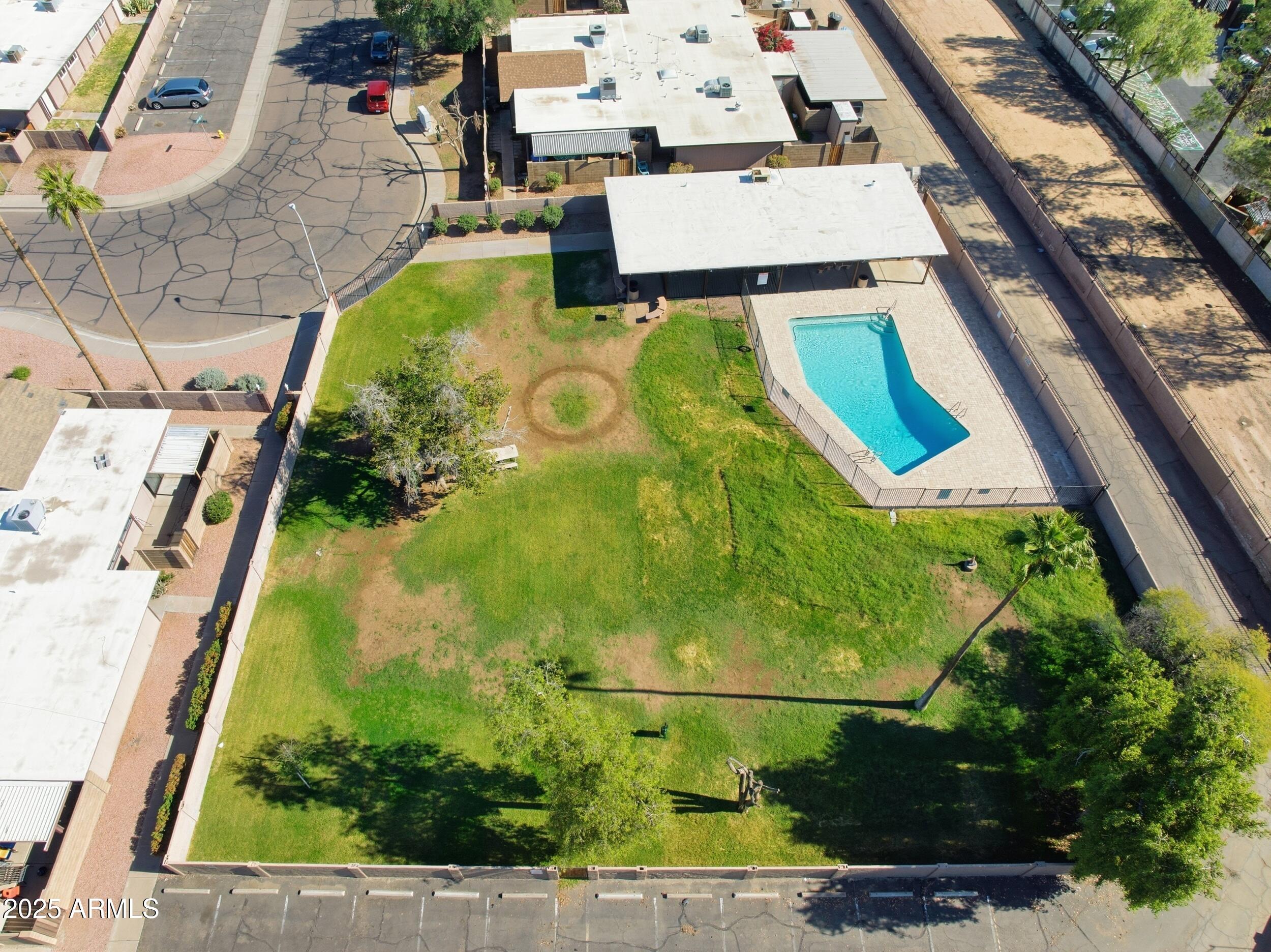 1831 East Kirkland Lane, Unit B Tempe, AZ 85288 - Photo 31 of 33 an aerial view of a residential houses with outdoor space