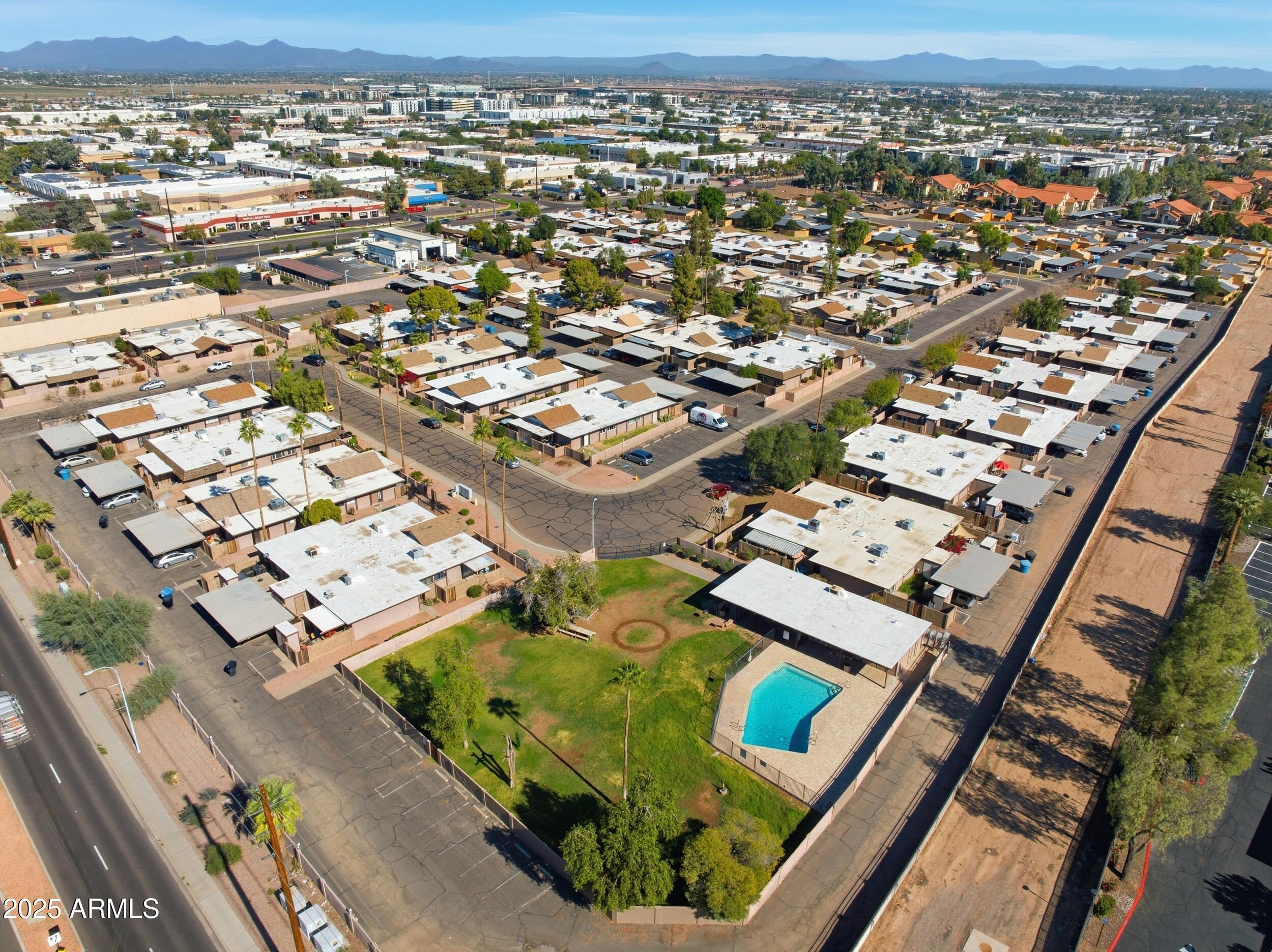 1831 East Kirkland Lane, Unit B Tempe, AZ 85288 - Photo 32 of 33 an aerial view of a city