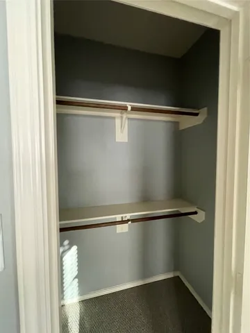 a close view of closet