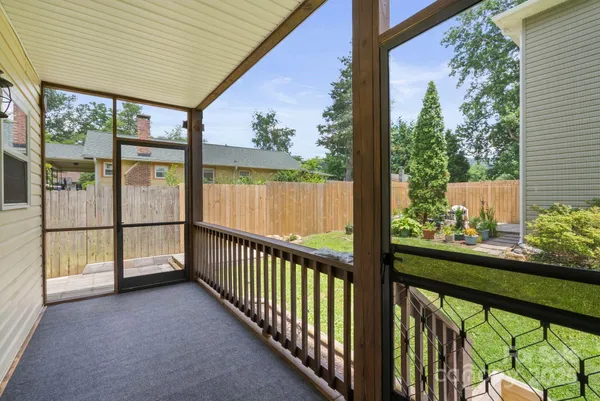 a view of a porch