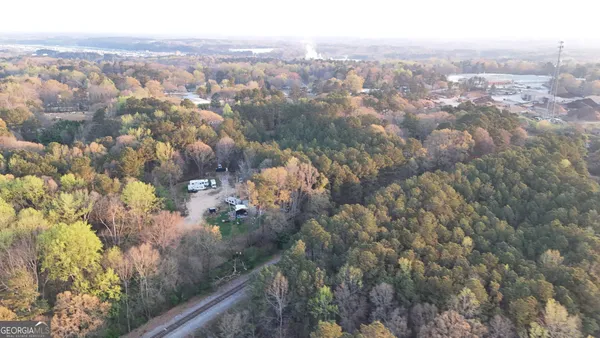 a view of city and mountain