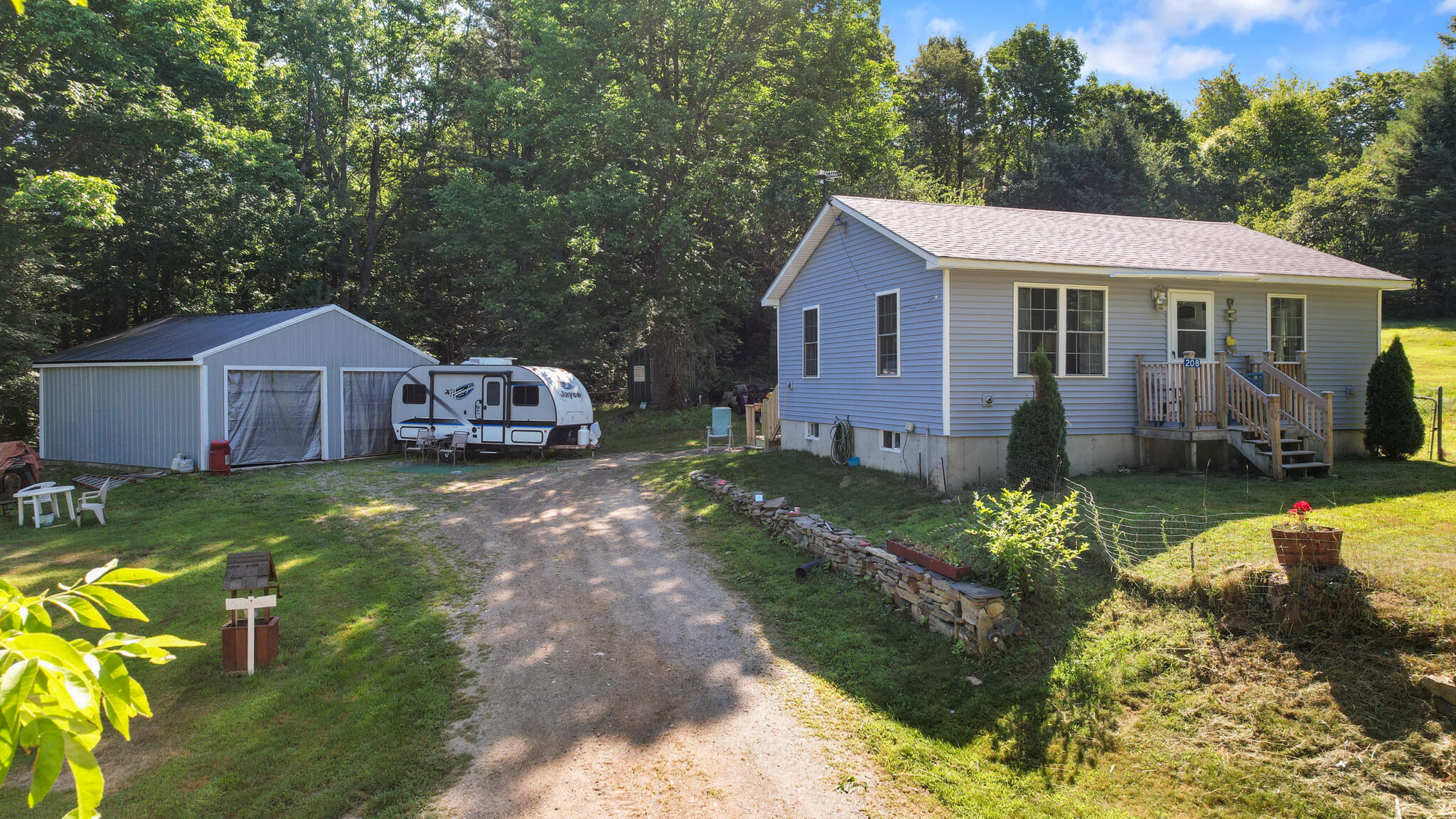 208 Upper Dedham Road Dedham, ME 04429 - Photo 43 of 56 Garage with house