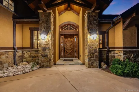a view of front door of house