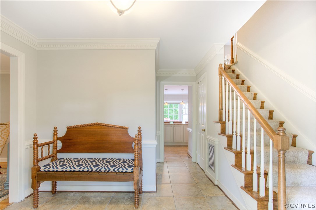 13641 Glendower Road Midlothian, VA 23113 - Photo 4 of 38 a view of front door with stairs