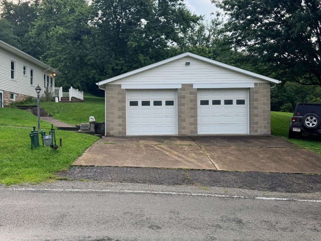 Two car garage