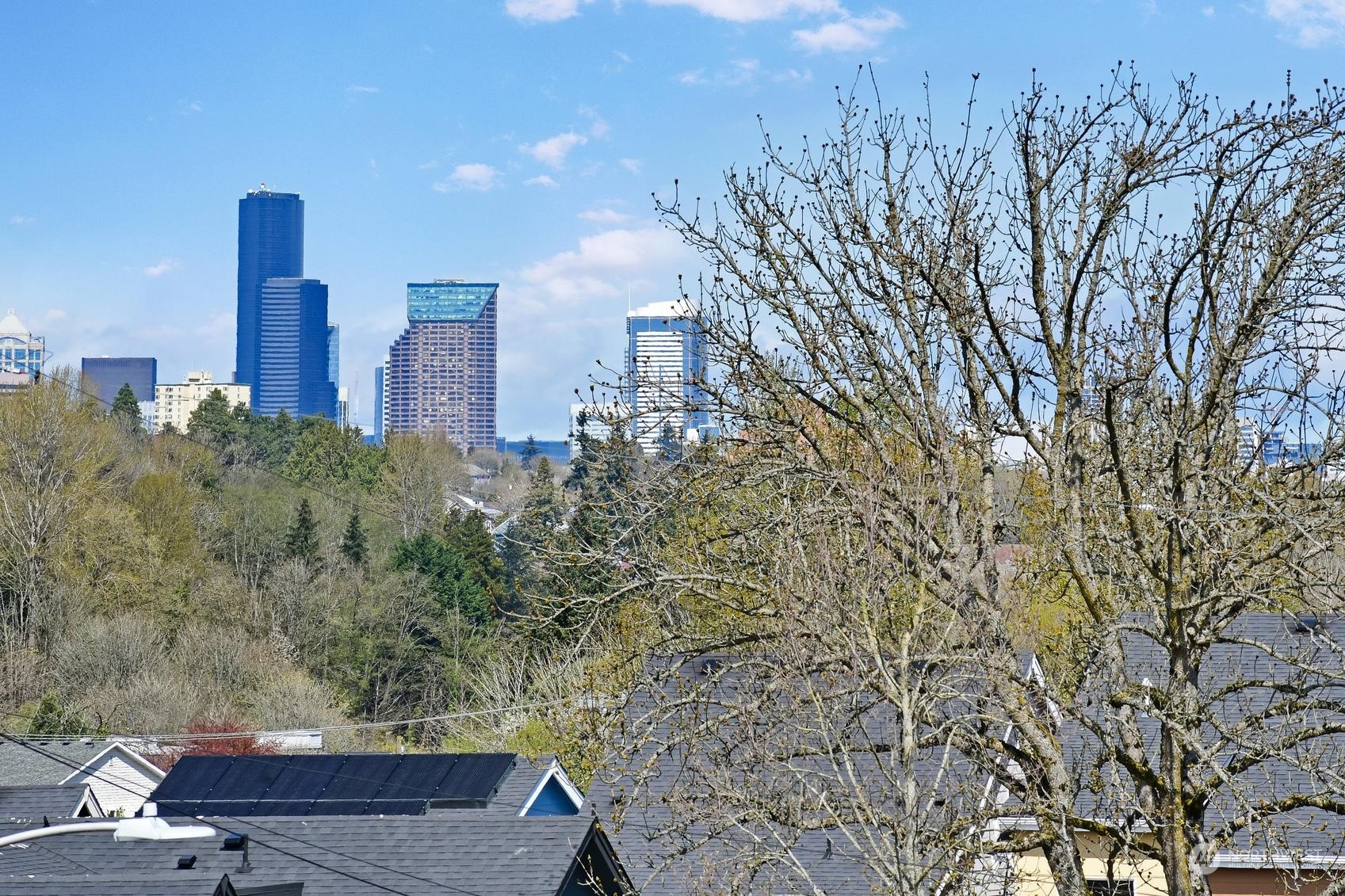 4412 Renton Avenue South Seattle, WA 98108 - Photo 16 of 23 a view of a city with tall trees
