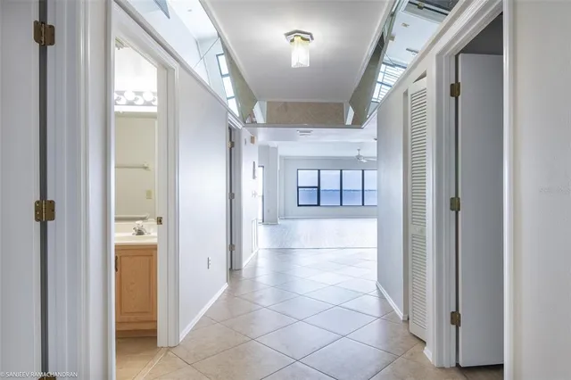 a view of a chair and table in the patio