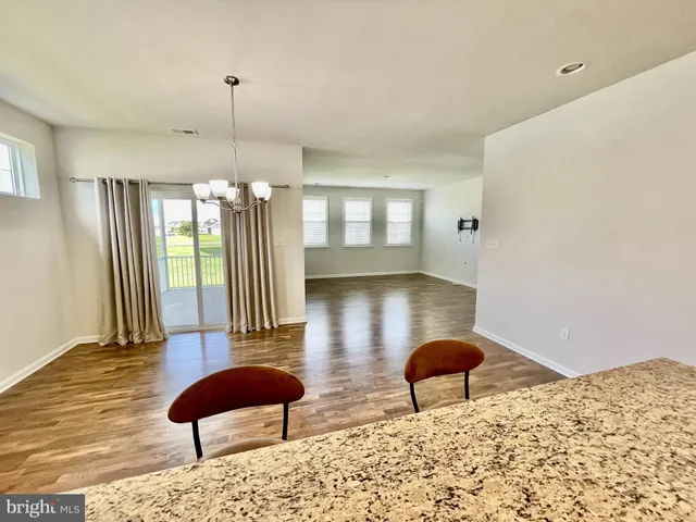a chair and table in a room