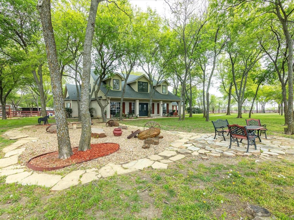 1990 Ripy Road Krum, TX 76249 - Photo 5 of 40 a view of a house with backyard porch and sitting area