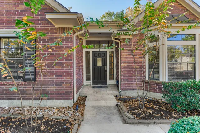 a front view of a building