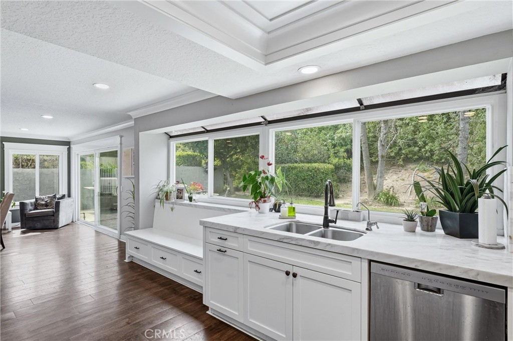 282 North Willow Springs Road Orange, CA 92869 - Photo 12 of 43 a kitchen with sink and large window