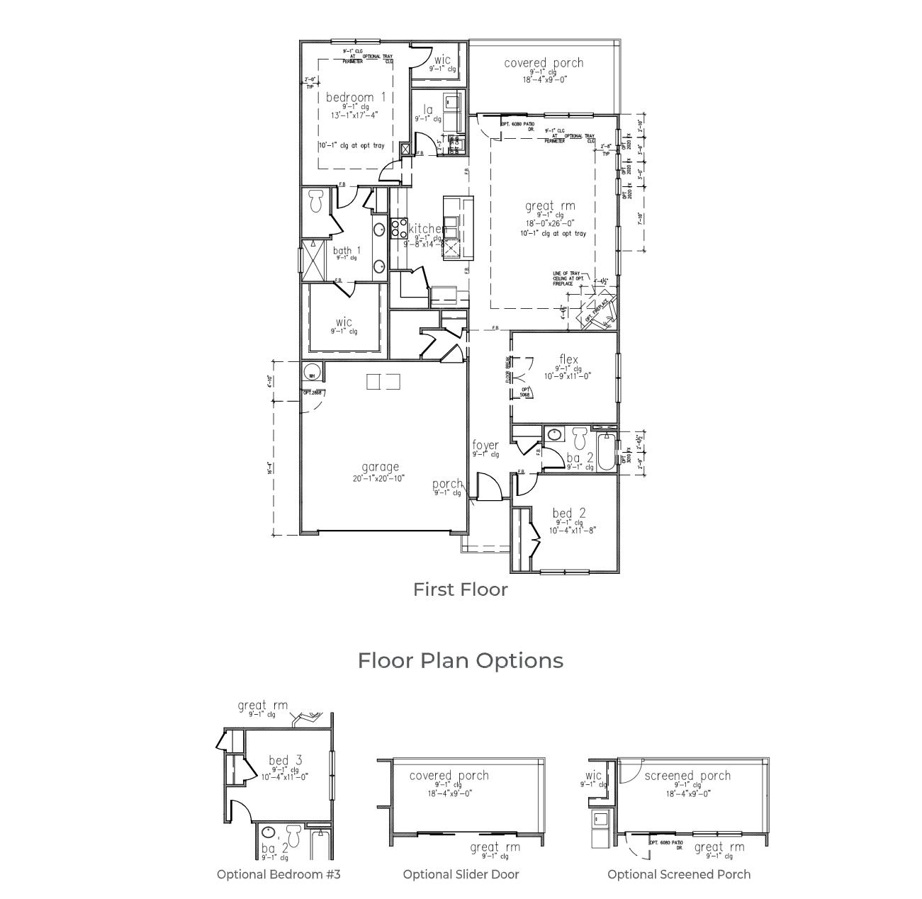 229 Silver Creek Drive Huger, SC 29450 - Photo 6 of 6 Cantey Floorplan