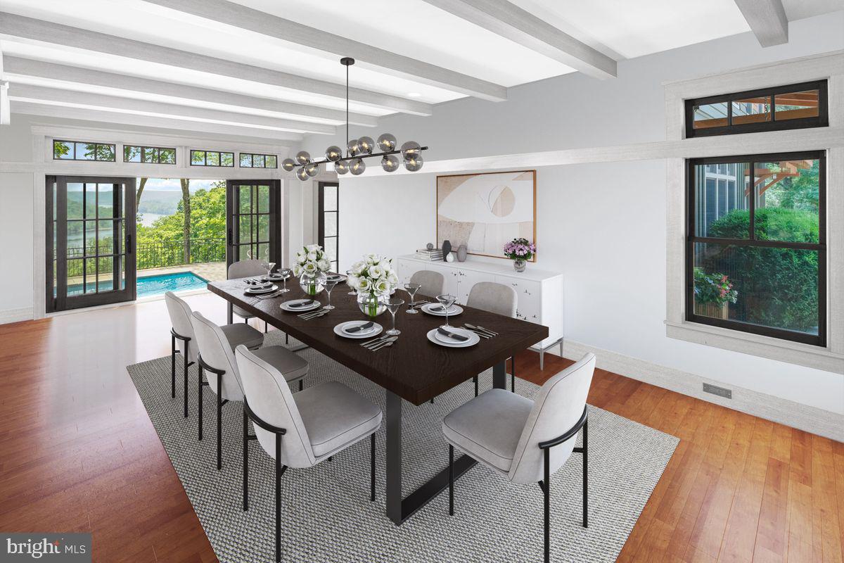 77 Mt Airy Road Pipersville, PA 18947 - Photo 20 of 53 Virtually Staged Great Room Dining Area