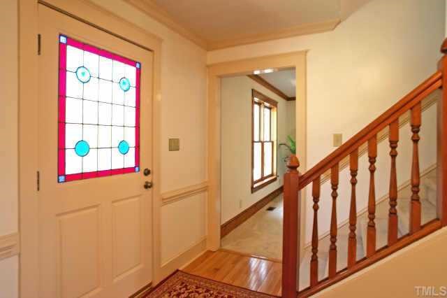 2832 Mattlyn Court Raleigh, NC 27613 - Photo 2 of 12 a view of an entryway with staircase