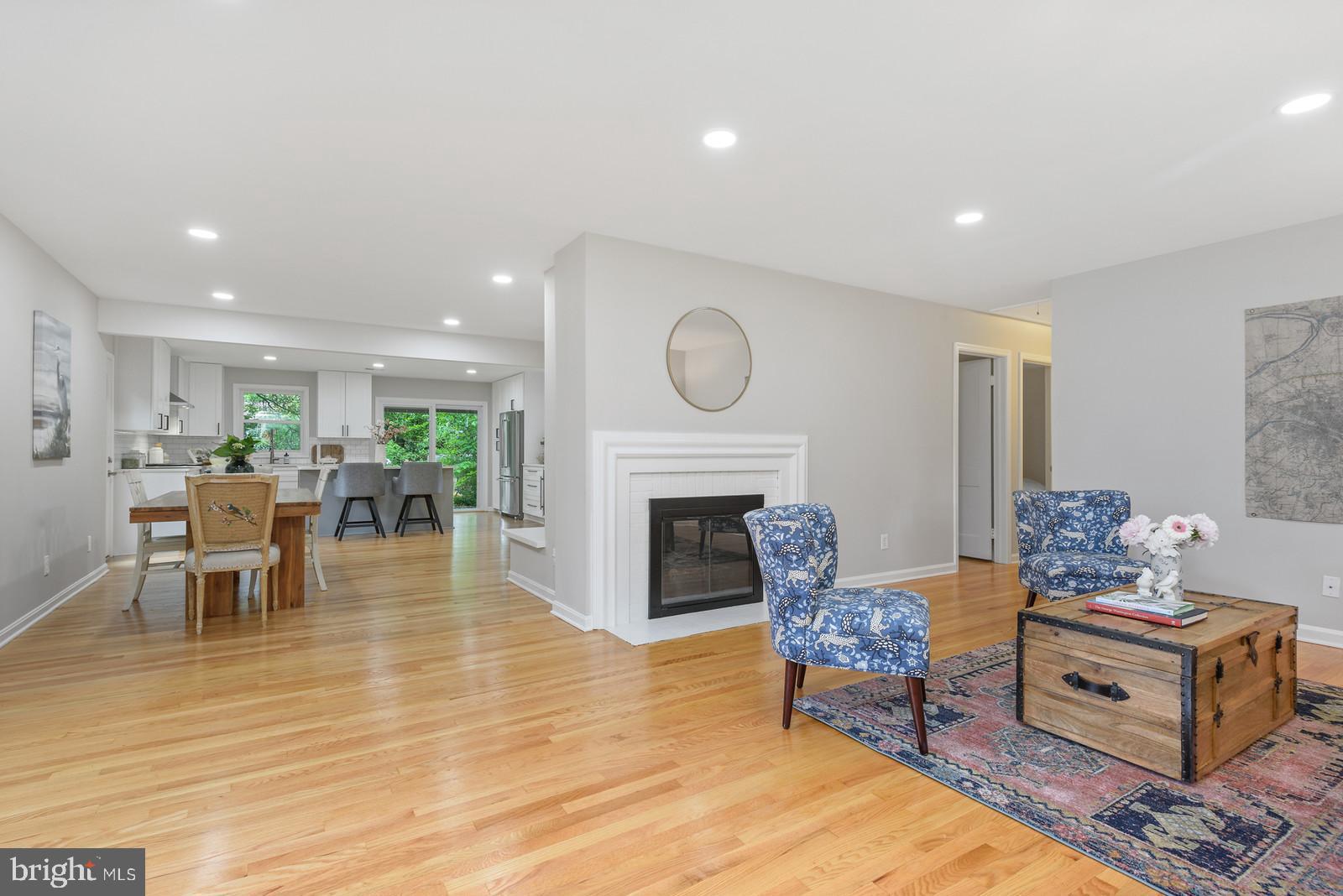 7923 New Market Road Alexandria, VA 22308 - Photo 42 of 42 Open floorplan living, dining & kitchen